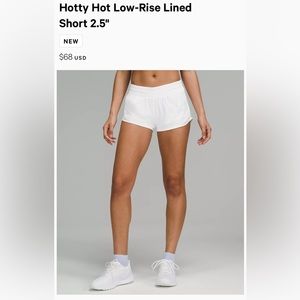 Lululemon Hotty Hot low rise shorts
